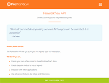 Tablet Screenshot of api.proworkflow.com